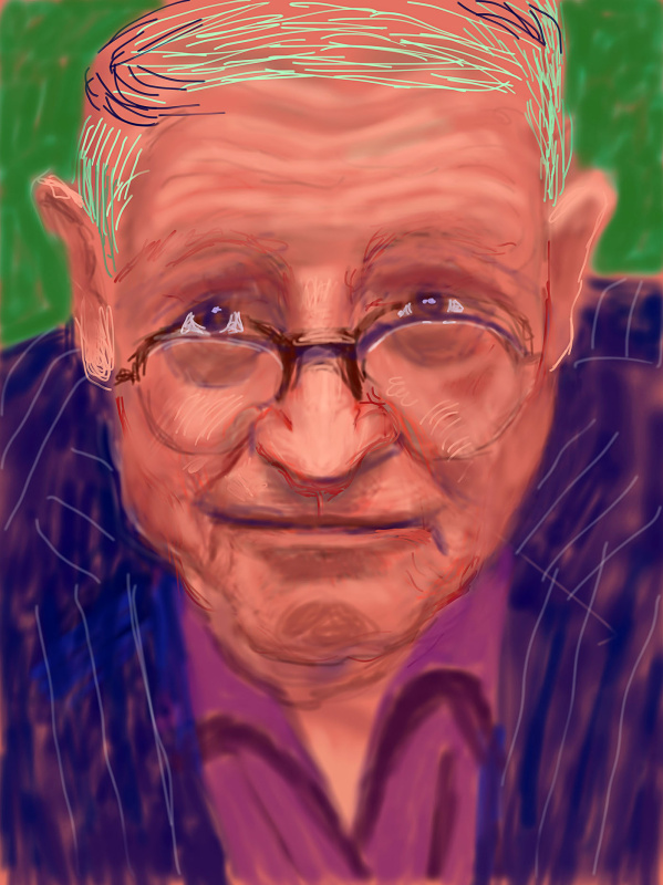 大卫霍克尼2012Self Portrait3(iPad drawing)
